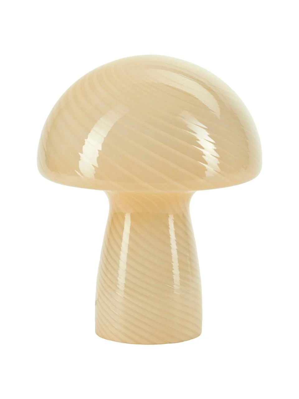 Bahne Kleine Tischlampe Mushroom aus Glas in Gelb, Ø 19 x H 23 cm 3 Bahne Kleine Tischlampe Mushroom aus Glas in Gelb, Ø 19 x H 23 cm