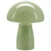 Bahne Kleine Tischlampe Mushroom aus Glas&nbsp;in Gr&uuml;n, Ø 19 x H 23 cm