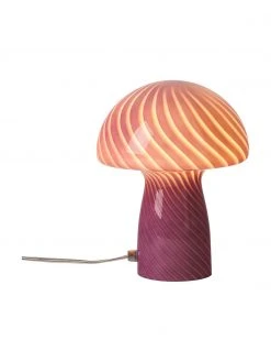 Bahne Kleine Tischlampe Mushroom aus Glas in Rosa, Ø 19 x H 23 cmNur noch wenige verfügbar 10 Bahne Kleine Tischlampe Mushroom aus Glas in Rosa, Ø 19 x H 23 cmNur noch wenige verfügbar -Leuchten Verkaufsladen Kleine Tischlampe Mushroom aus Glas in Rosa 2