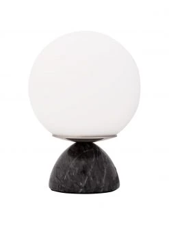 Pauleen Kleine Tischlampe Shining Pearl mit Marmorfuß, Ø 15 x H 21 cm