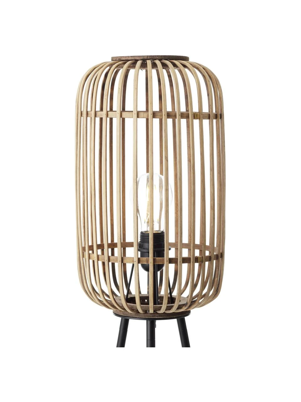 Kleine Tripod Stehlampe Woodrow aus Rattan, Ø 45 x H 130 cmNur noch 1 Artikel verfügbar 8 Kleine Tripod Stehlampe Woodrow aus Rattan, Ø 45 x H 130 cmNur noch 1 Artikel verfügbar – Bild 6