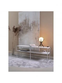 Westwing Collection Kleine Tripod Tischlampe Erik mit Glasschirm, Ø 15 x H 33 cm -Leuchten Verkaufsladen Kleine Tripod Tischlampe Erik mit Glasschirm 2