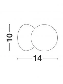 Kleine Wand- und Deckenleuchte Zero aus Glas und Beton, Ø 10 x T 14 cm -Leuchten Verkaufsladen Kleine Wand und Deckenleuchte Zero aus Glas und Beton 4