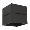Kleine Wandleuchte Lorum in Schwarz, B 10 x H 10 cm