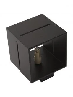 Kleine Wandleuchte Lorum in Schwarz, B 10 x H 10 cm -Leuchten Verkaufsladen Kleine Wandleuchte Lorum in Schwarz 5