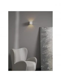 Kleine Wandleuchte Lorum in Wei&szlig;, B 10 x H 10 cmNur noch 1 Artikel verfügbar -Leuchten Verkaufsladen Kleine Wandleuchte Lorum in Weiss 1