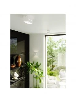 Kleine Wandleuchte Lorum in Wei&szlig;, B 10 x H 10 cmNur noch 1 Artikel verfügbar -Leuchten Verkaufsladen Kleine Wandleuchte Lorum in Weiss 2