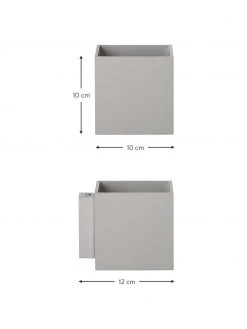 Kleine Wandleuchte Quad in Grau, B 10 x H 10 cmNur noch 1 Artikel verfügbar 10 Kleine Wandleuchte Quad in Grau, B 10 x H 10 cmNur noch 1 Artikel verfügbar -Leuchten Verkaufsladen Kleine Wandleuchte Quad in Grau 2