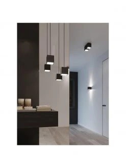 Kleine Wandleuchte Quad in Schwarz, B 10 x H 10 cm 10 Kleine Wandleuchte Quad in Schwarz, B 10 x H 10 cm -Leuchten Verkaufsladen Kleine Wandleuchte Quad in Schwarz 2