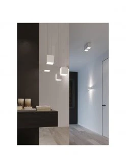 Kleine Wandleuchte Quad in Wei&szlig;, B 10 x H 10 cm -Leuchten Verkaufsladen Kleine Wandleuchte Quad in Weiss 1