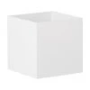 Kleine Wandleuchte Quad in Wei&szlig;, B 10 x H 10 cm