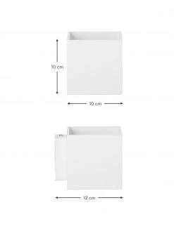 Kleine Wandleuchte Quad in Wei&szlig;, B 10 x H 10 cm -Leuchten Verkaufsladen Kleine Wandleuchte Quad in Weiss 2