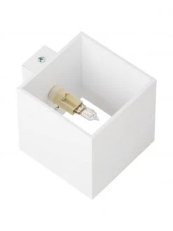 Kleine Wandleuchte Quad in Wei&szlig;, B 10 x H 10 cm -Leuchten Verkaufsladen Kleine Wandleuchte Quad in Weiss 5