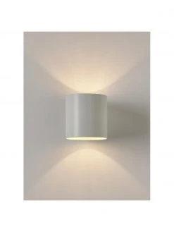 Kleine Wandleuchte Roda in Wei&szlig;, B 10 x H 10 cm -Leuchten Verkaufsladen Kleine Wandleuchte Roda in Weiss 4