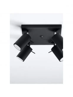 Kleiner Deckenstrahler Etna in Schwarz, B 25 x H 15 cm -Leuchten Verkaufsladen Kleiner Deckenstrahler Etna in Schwarz 2