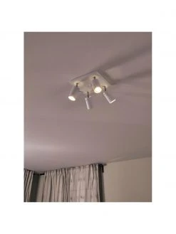 Kleiner Deckenstrahler Etna in Weiß, B 25 x H 15 cm 12 Kleiner Deckenstrahler Etna in Weiß, B 25 x H 15 cm -Leuchten Verkaufsladen Kleiner Deckenstrahler Etna in Weiss 4