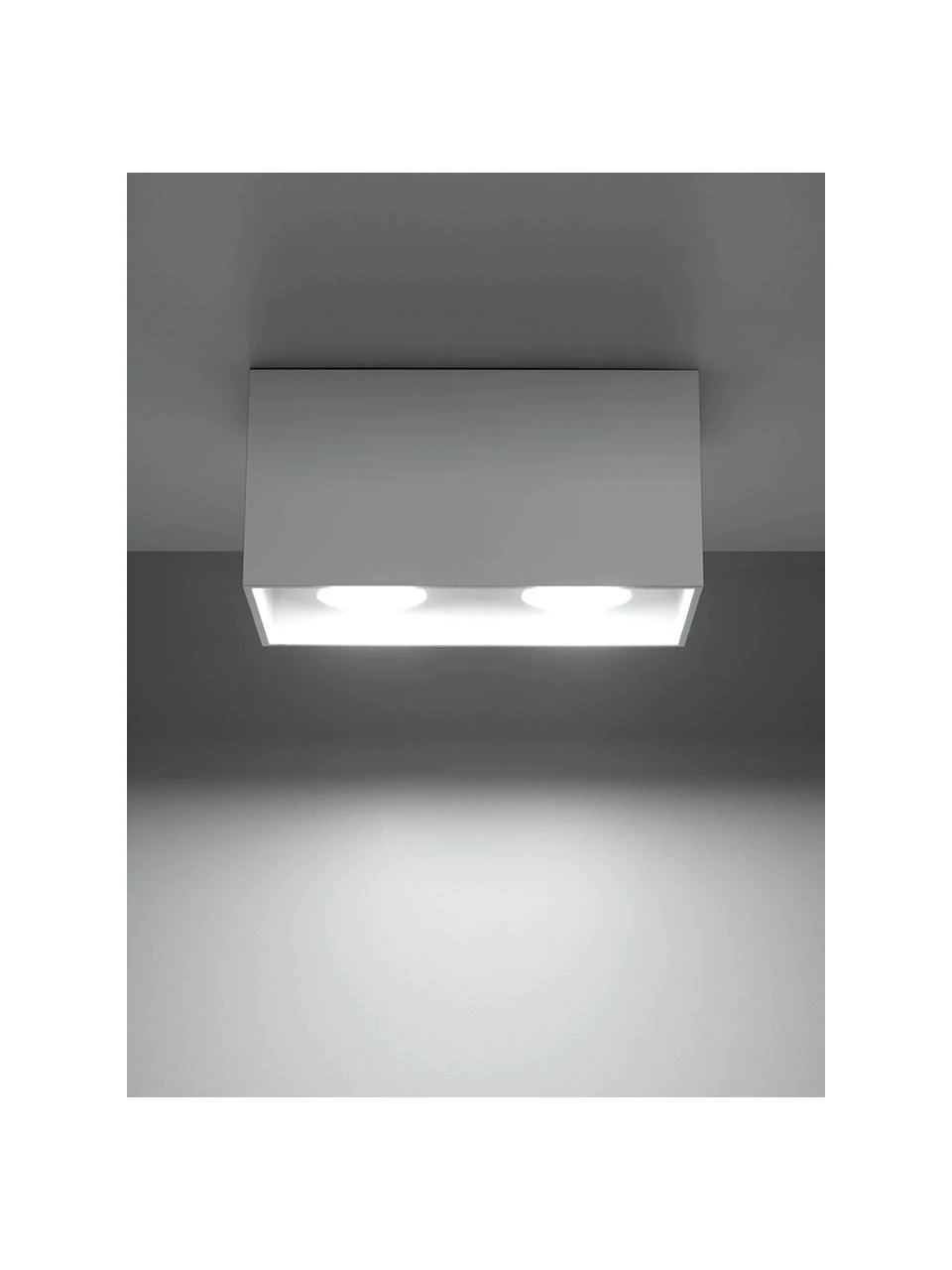 Kleiner Deckenstrahler Geo in Weiß, B 20 x H 10 cm 7 Kleiner Deckenstrahler Geo in Weiß, B 20 x H 10 cm – Bild 5