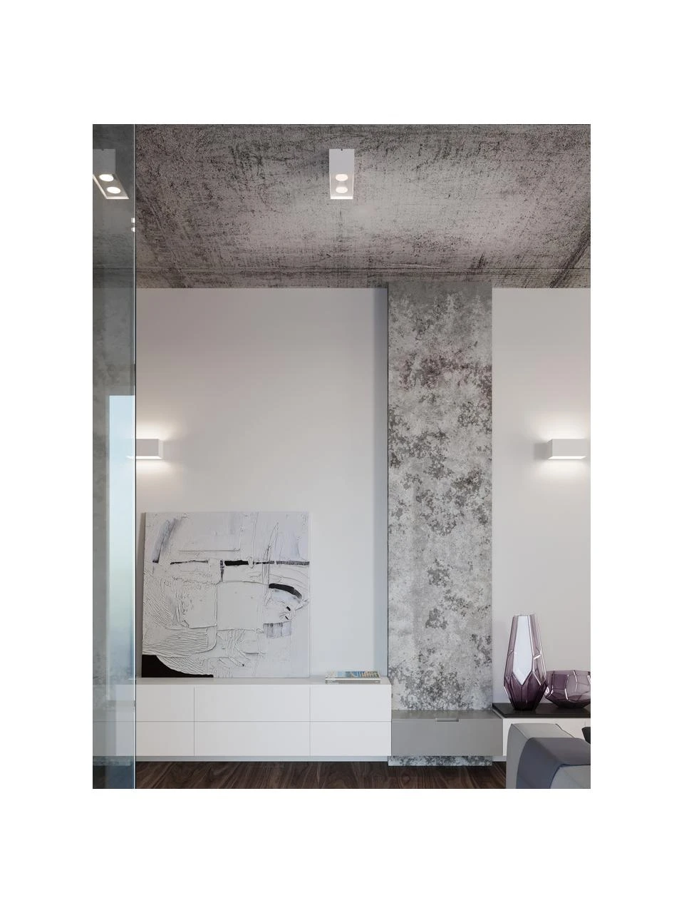 Kleiner Deckenstrahler Geo in Weiß, B 20 x H 10 cm 8 Kleiner Deckenstrahler Geo in Weiß, B 20 x H 10 cm – Bild 6