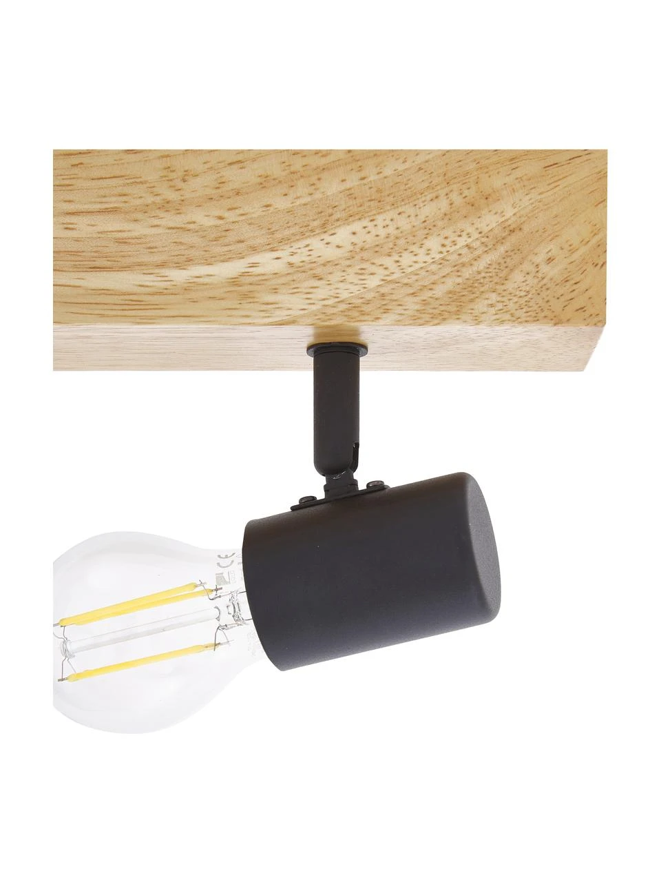 Kleiner Deckenstrahler Townshend aus Holz, B 30 x H 13 cmNur noch wenige verfügbar 7 Kleiner Deckenstrahler Townshend aus Holz, B 30 x H 13 cmNur noch wenige verfügbar – Bild 5