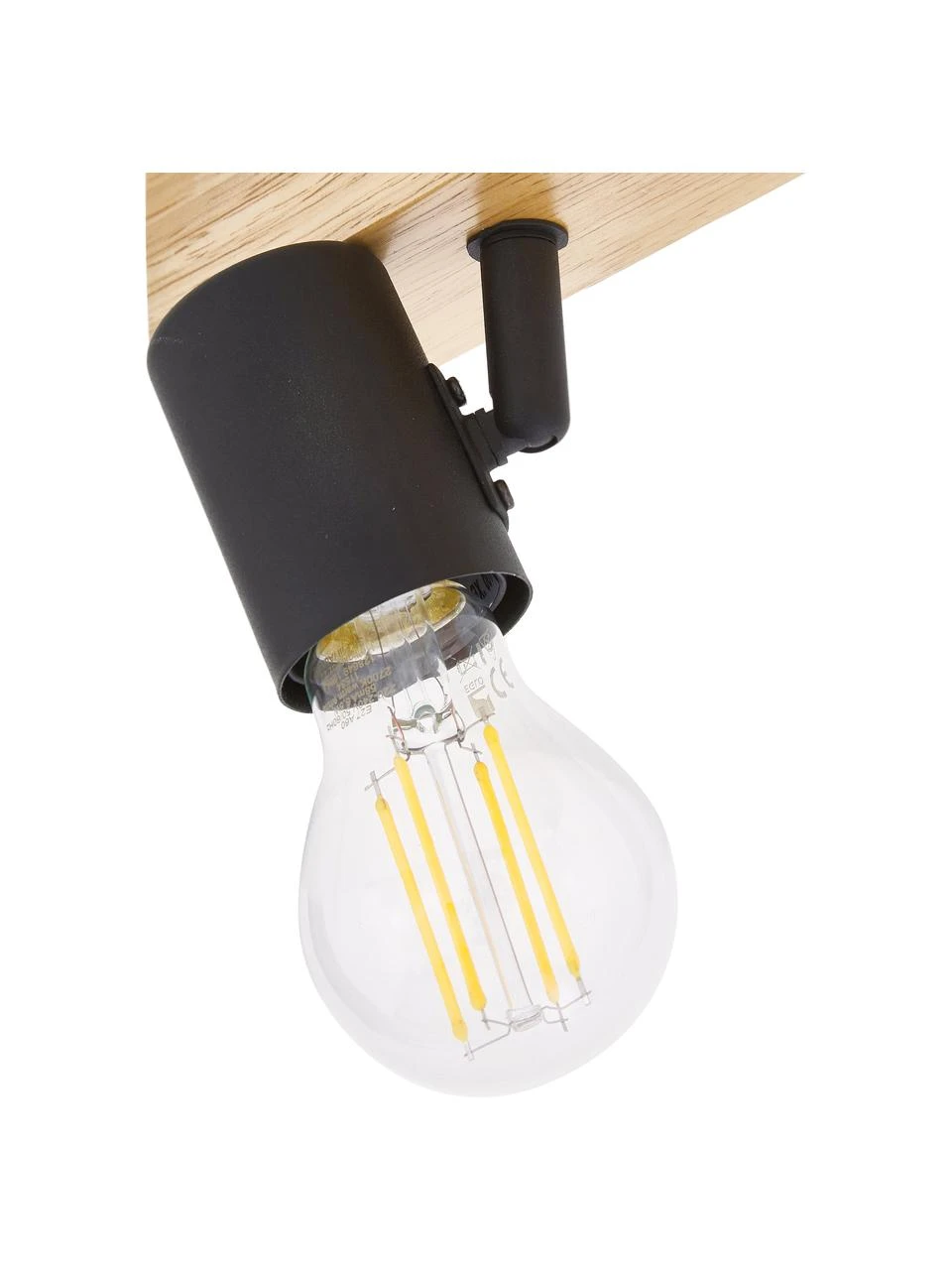 Kleiner Deckenstrahler Townshend aus Holz, B 30 x H 13 cmNur noch wenige verfügbar 8 Kleiner Deckenstrahler Townshend aus Holz, B 30 x H 13 cmNur noch wenige verfügbar – Bild 6