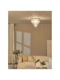 Kristall-Deckenleuchte Gracja in Gold, Ø 40 x H 40 cm -Leuchten Verkaufsladen Kristall Deckenleuchte Gracja in Gold 4