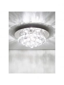 Searchlight Kristall-Deckenleuchte Helena, Ø 35 x H 18 cm -Leuchten Verkaufsladen Kristall Deckenleuchte Helena 2