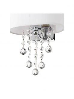 Searchlight Kristall-Wandleuchte Nora mit Schalter, B 18 x H 27 cmNur noch wenige verfügbar -Leuchten Verkaufsladen Kristall Wandleuchte Nora mit Schalter 5