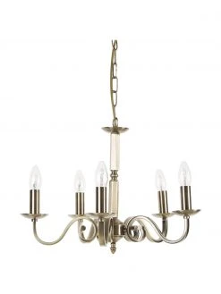 Searchlight Kronleuchter Richmond mit Antik-Finish, Ø 52 x H 56 cmNur noch wenige verfügbar