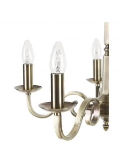 Searchlight Kronleuchter Richmond mit Antik-Finish, Ø 52 x H 56 cmNur noch wenige verfügbar -Leuchten Verkaufsladen Kronleuchter Richmond mit Antik Finish 5