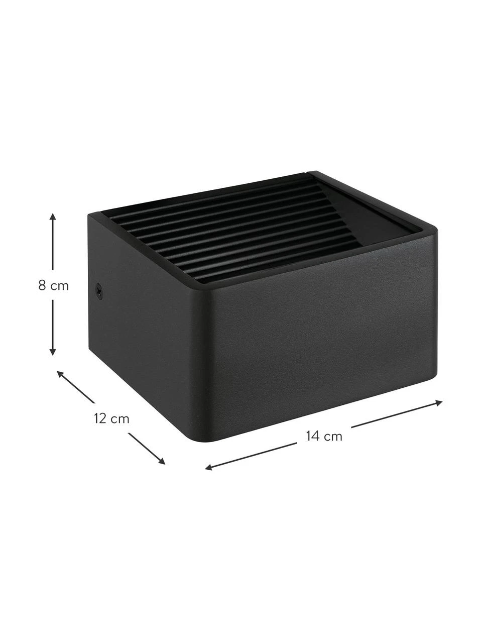 LED-Außenwandleuchte Doninni, B 14 x H 8 cm 5 LED-Außenwandleuchte Doninni, B 14 x H 8 cm – Bild 3