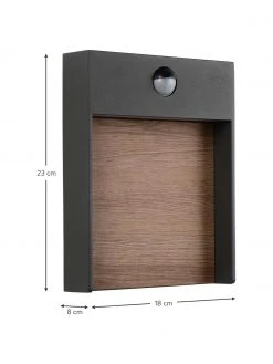 Lucide LED-Au&szlig;enwandleuchte Jellum mit Bewegungsmelder, B 18 x H 23 cm -Leuchten Verkaufsladen LED Aussenwandleuchte Jellum mit Bewegungsmelder 2