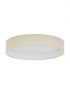Westwing Collection LED-Deckenleuchte Helen in Taupe, Ø 35 x H 7 cm