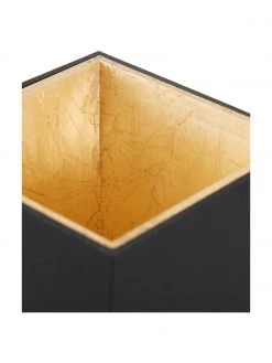 Westwing Collection LED-Deckenspot Marty in Schwarz-Gold mit Antik-Finish, B 10 x H 12 cm -Leuchten Verkaufsladen LED Deckenspot Marty in Schwarz Gold mit Antik Finish 7