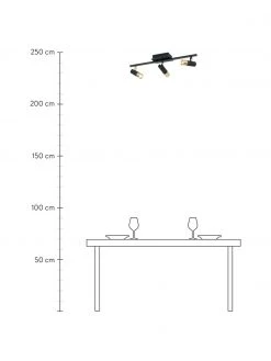 Westwing Collection LED-Deckenstrahler Bobby in Schwarz-Gold, B 66 x H 13 cm 10 Westwing Collection LED-Deckenstrahler Bobby in Schwarz-Gold, B 66 x H 13 cm -Leuchten Verkaufsladen LED Deckenstrahler Bobby in Schwarz Gold 8