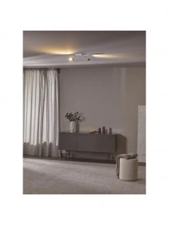 Westwing Collection LED-Deckenstrahler Bobby in Wei&szlig;-Gold, B 47 x H 13 cm -Leuchten Verkaufsladen LED Deckenstrahler Bobby in Weiss Gold 16