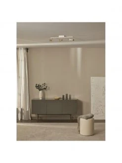 Westwing Collection LED-Deckenstrahler Bobby in Wei&szlig;-Gold, B 66 x H 13 cm -Leuchten Verkaufsladen LED Deckenstrahler Bobby in Weiss Gold 8