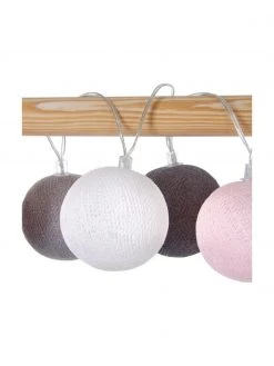 Cotton Ball Lights LED-Lichterkette Colorain, 378 cm, 20 Lampions, L 378 cm -Leuchten Verkaufsladen LED Lichterkette Colorain 378 cm 20 Lampions 35