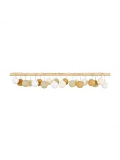 Cotton Ball Lights LED-Lichterkette Colorain, 378 cm, 20 Lampions, L 378 cm