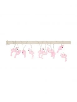 LED-Lichterkette Flamingo, 230 cm, 10 Lampions, L 230 cm