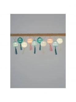LED-Lichterkette Jolly Tassel, 185 cm, 10 Lampions, L 185 cm -Leuchten Verkaufsladen LED Lichterkette Jolly Tassel 185 cm 10 Lampions 12