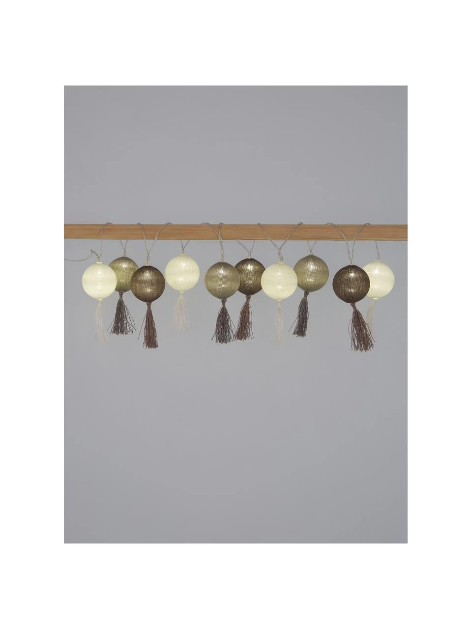 LED-Lichterkette Jolly Tassel, 185 cm, 10 Lampions, L 185 cm 5 LED-Lichterkette Jolly Tassel, 185 cm, 10 Lampions, L 185 cm – Bild 3