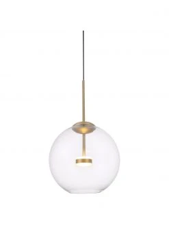 LED-Pendelleuchte Cometa aus Glas, Ø 35 x H 35 cm