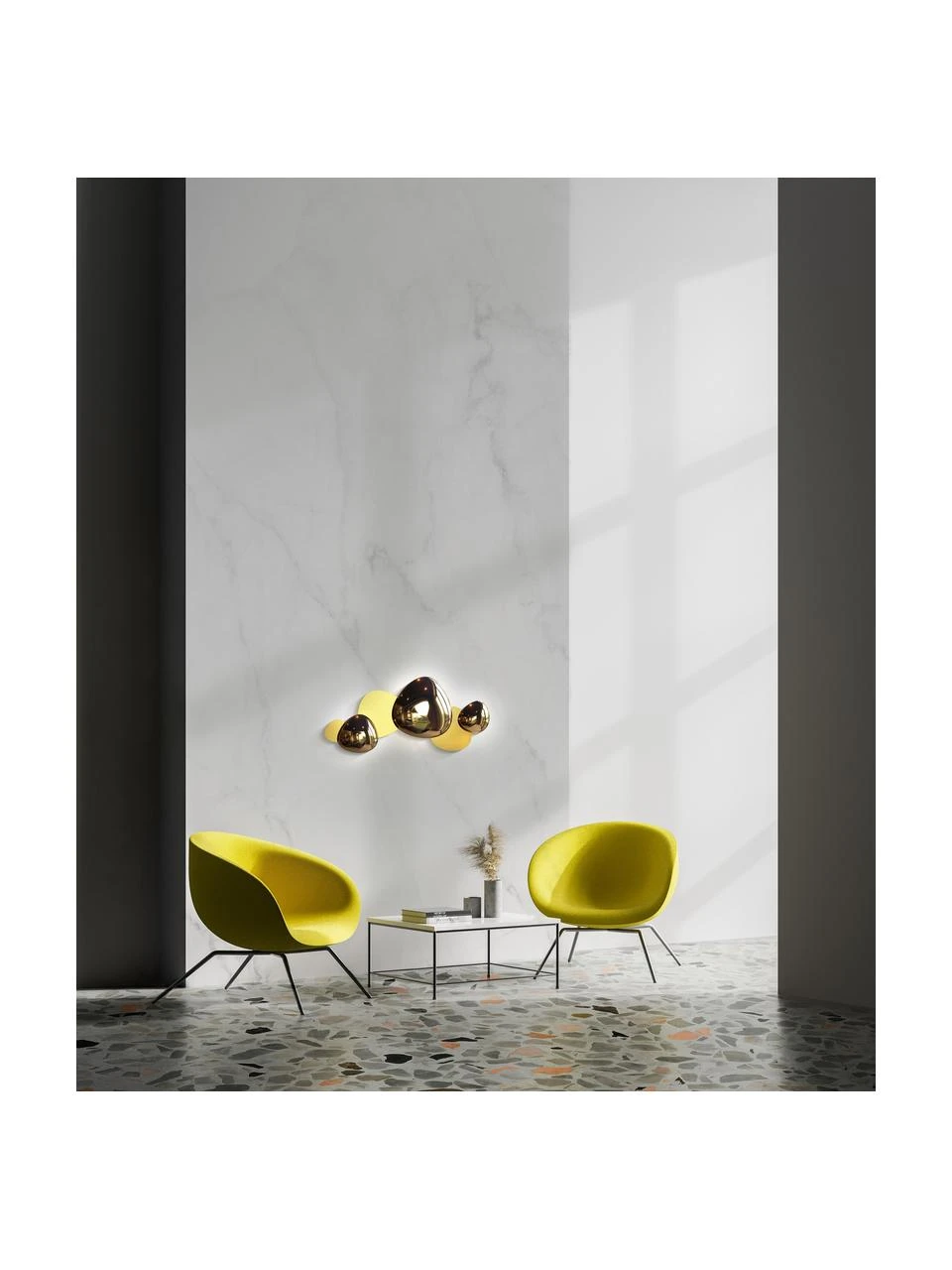 LED-Wandleuchte Jack-Stone in Silber, B 36 x T 7 cm 4 LED-Wandleuchte Jack-Stone in Silber, B 36 x T 7 cm – Bild 2