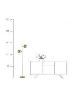 Marksl&ouml;jd Leselampe Edgar in Messing mit Antik-Finish, B 40 x H 145 cm -Leuchten Verkaufsladen Leselampe Edgar in Messing mit Antik Finish 2