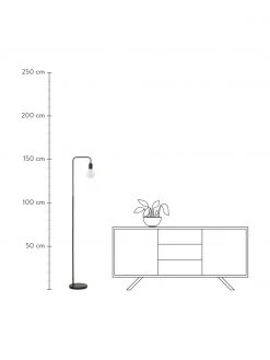 Westwing Collection Leselampe Flow aus Metall, B 33 x H 153 cm -Leuchten Verkaufsladen Leselampe Flow aus Metall 3