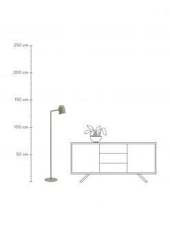 It's about Romi Leselampe Marseille in Sandfarben, B 40 x H 141 cm -Leuchten Verkaufsladen Leselampe Marseille in Sandfarben 2