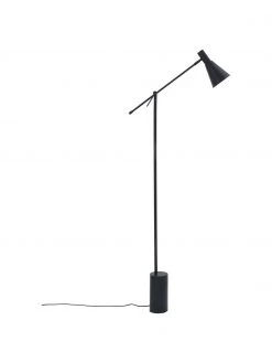 Westwing Collection Leselampe Sia in Schwarz, T 60 x H 162 cm