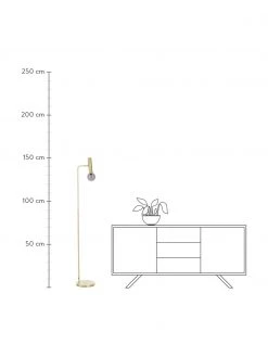 Westwing Collection Leselampe Wilson mit Glasschirm, B 28 x H 151 cm -Leuchten Verkaufsladen Leselampe Wilson mit Glasschirm 8