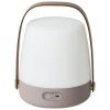 Mobile Dimmbare Au&szlig;entischlampe Lite-up in Beige, Ø 20 x H 26 cm