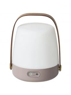Mobile Dimmbare Außentischlampe Lite-up in Beige, Ø 20 x H 26 cm